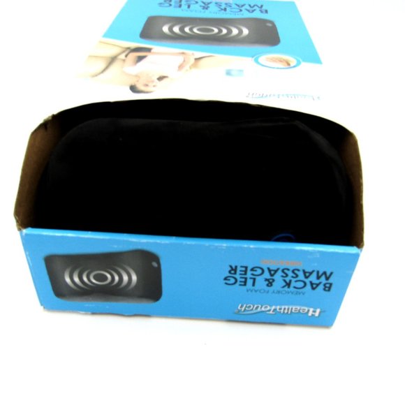 Health Touch Memory Foam Vibrating BACK & LEG MASSAGER Brand New Batteries Incl. - Picture 7 of 12